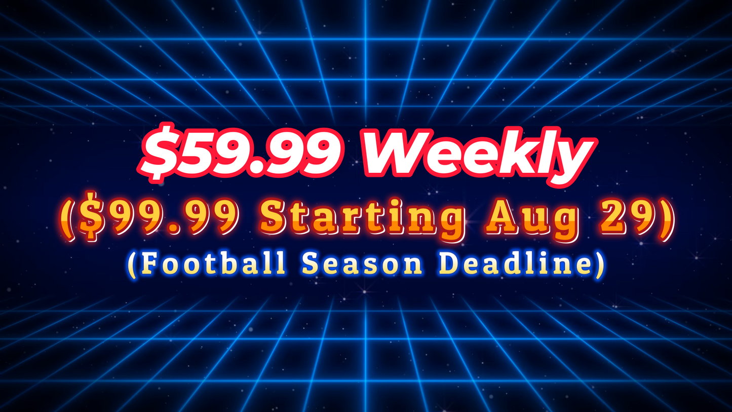 Expert Sports Picks Weekly Subscription!